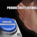 When you're trying to be productive but end up on social media