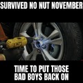 Finally no nut November is over