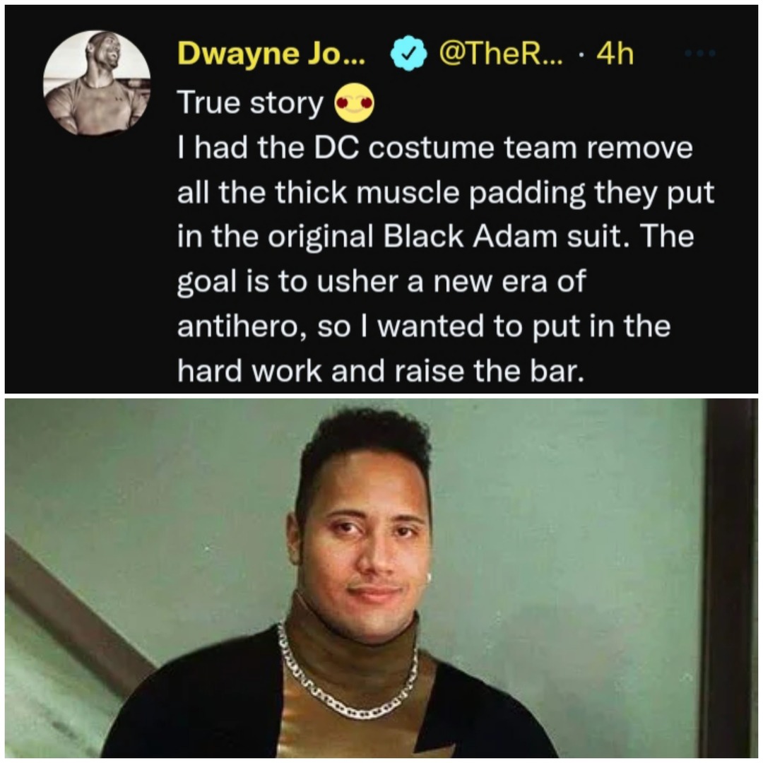 the rock about black adam meme