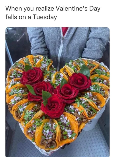 taco tuesday for valentine's day 2023