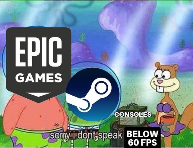 Epic games and Steam - meme