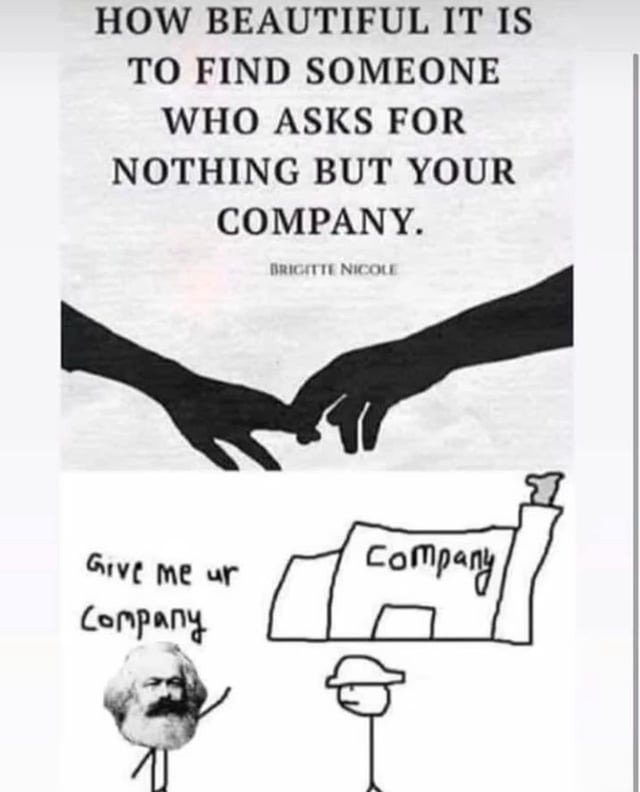 Marx will be there for your company - meme