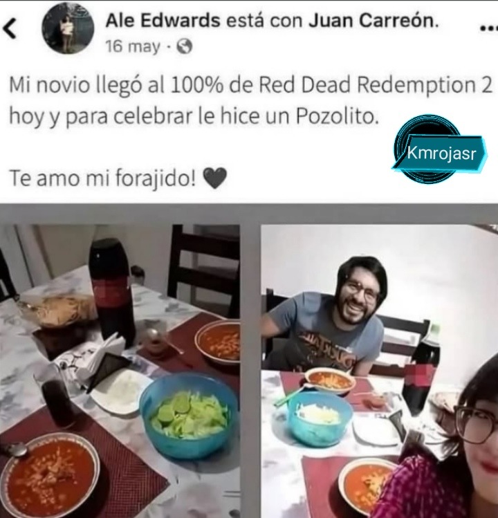 El único jugador de rdr2 qué tiene novia - meme