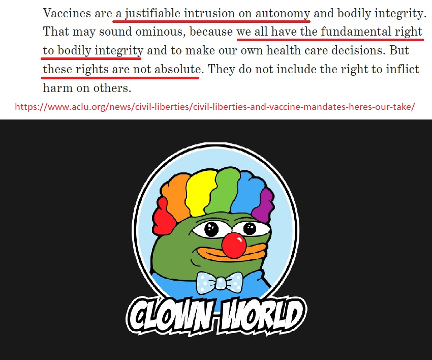 And the gold for mental gymnastics goes to ... the ACLU! - meme