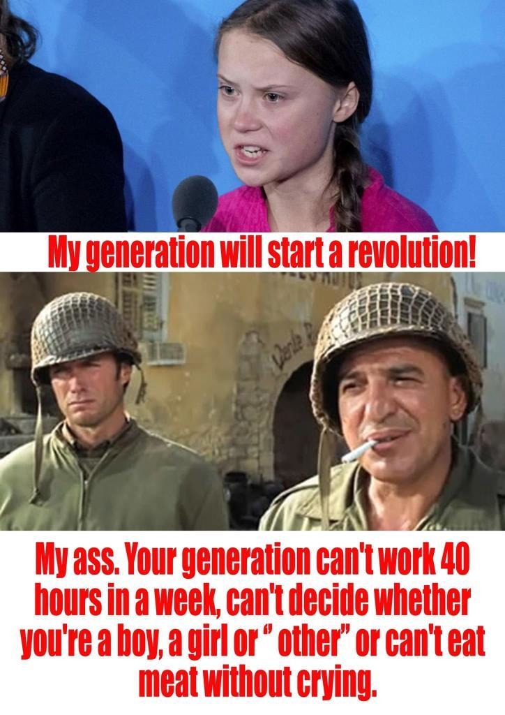 Gretta: my generation will start a revolution - meme