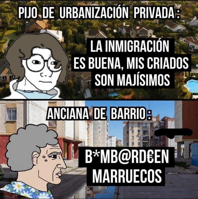 Anciana de barrio español - meme