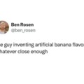 Artificial banana flavor