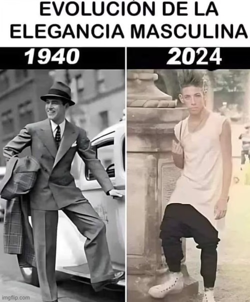 Elegancia masculina - meme
