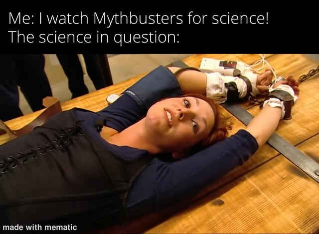 Mythbusters for science - meme