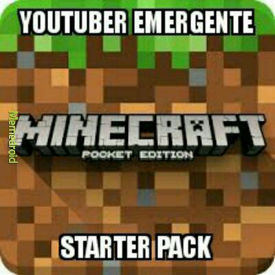YouTuber emergente starter pack - meme