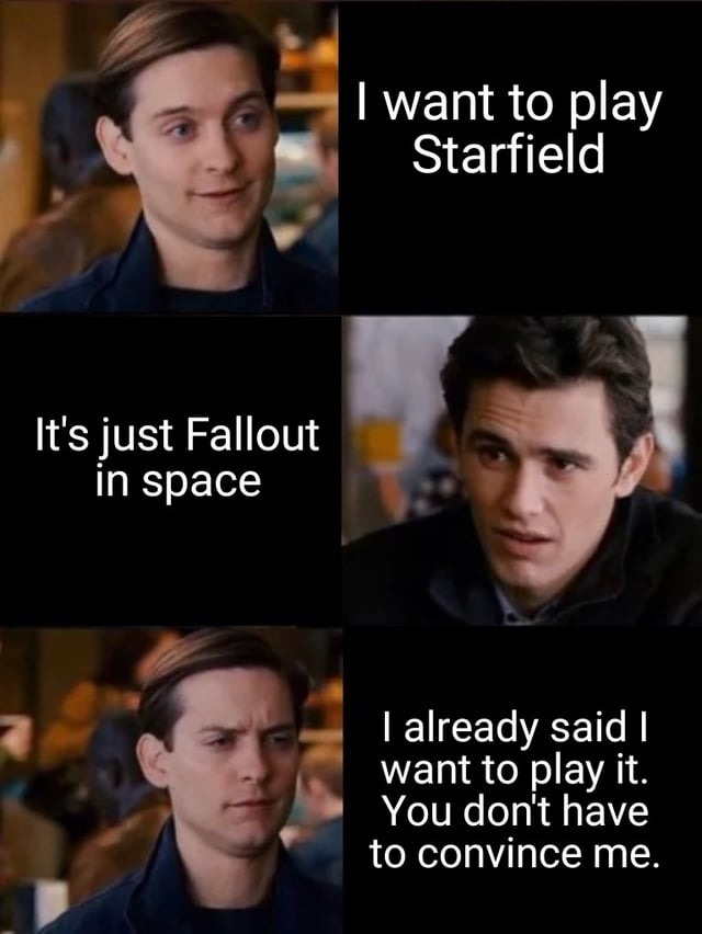 Stafield is Fallout in space - meme