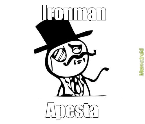 Ironman apesta - meme