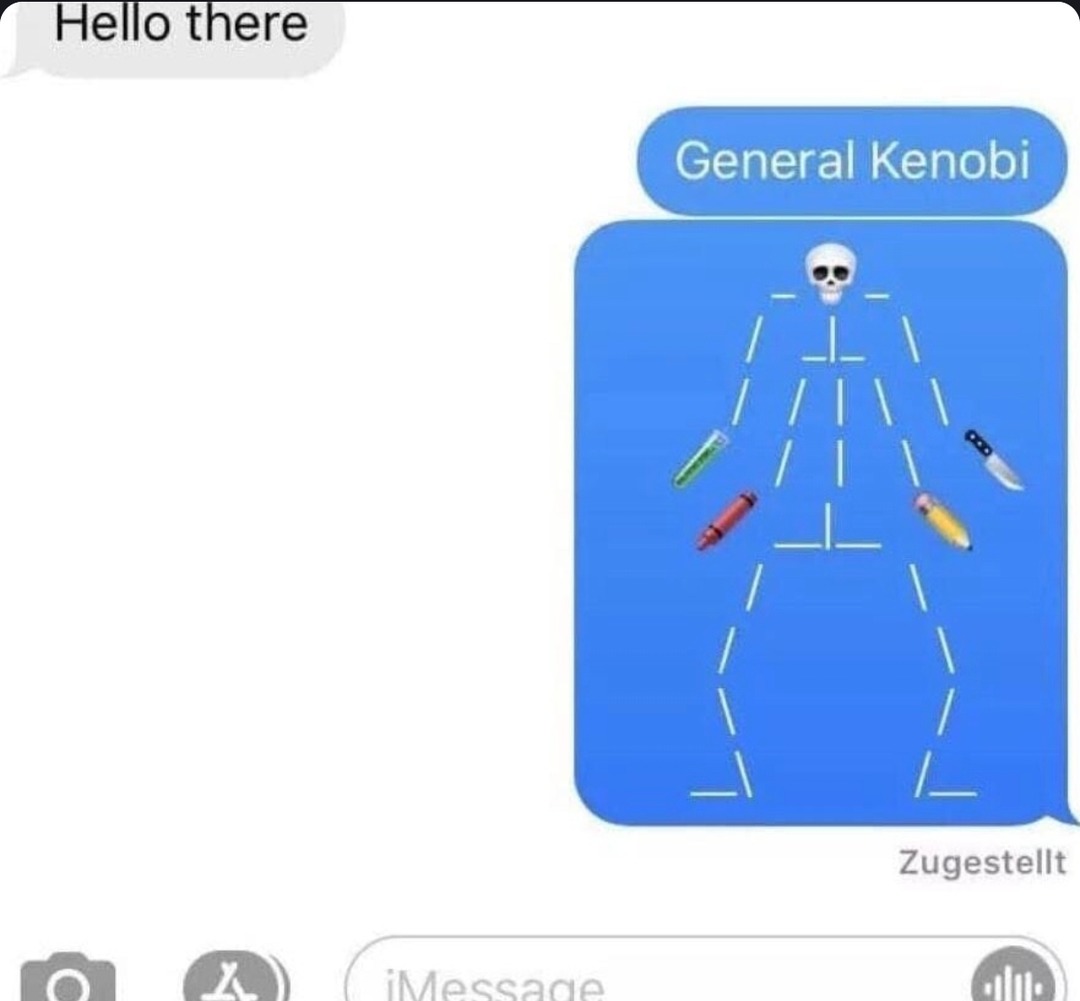General Kenobi entered the chat - meme