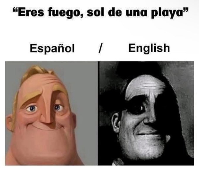 Traducciones inesperadas - meme
