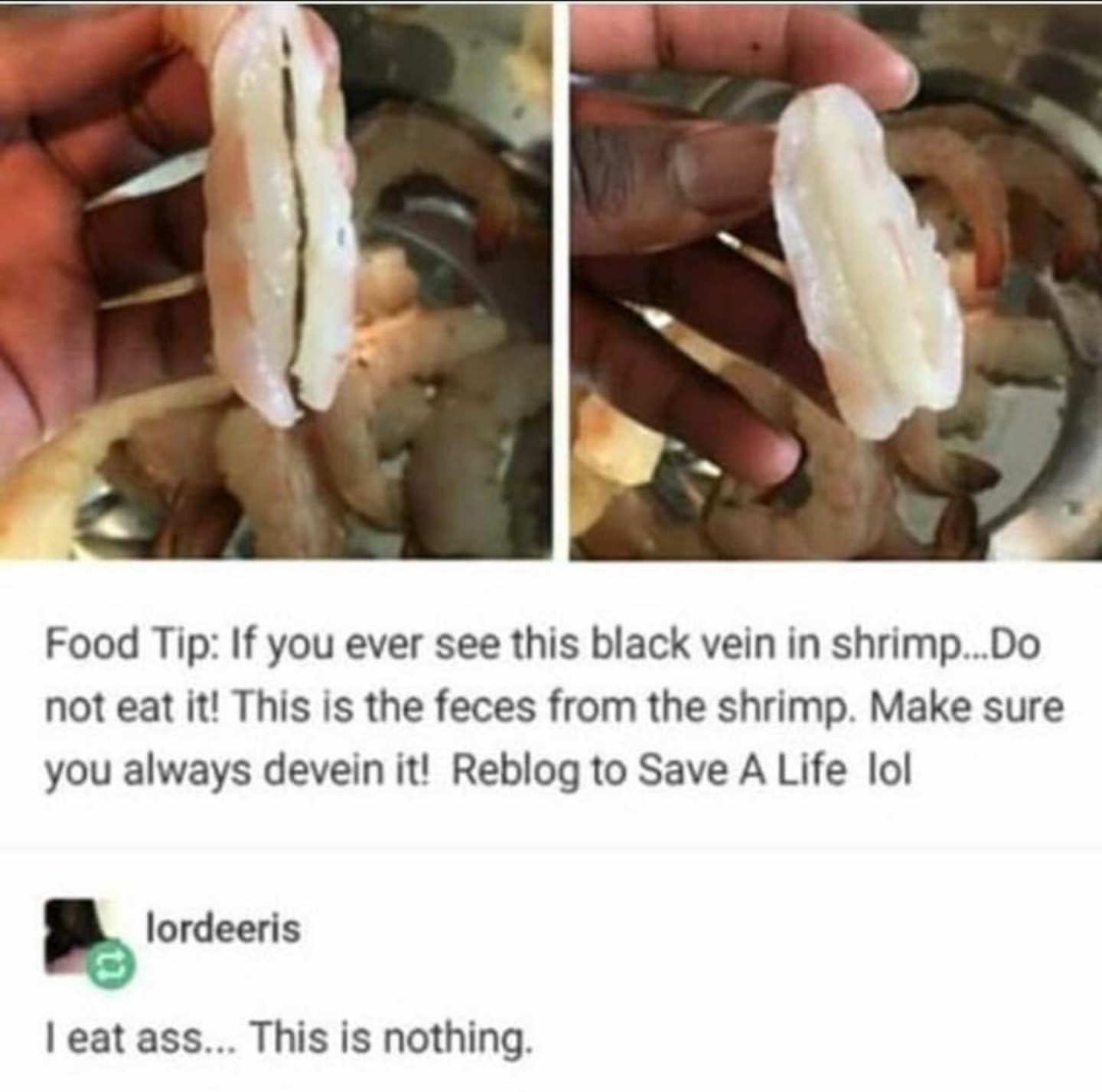 Sea food is disgusting - meme