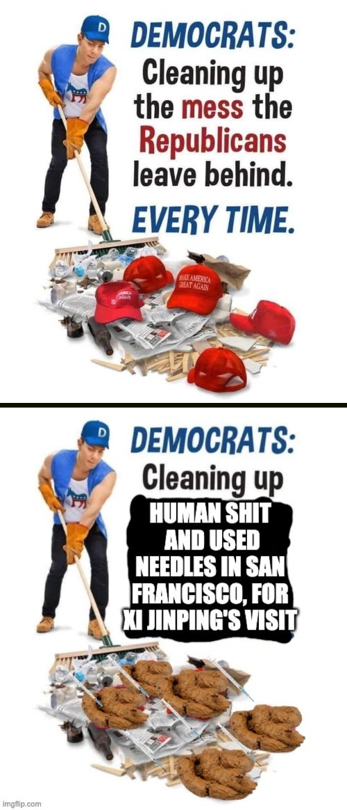 If only everybody loved poop as much as democrat cities do. - meme