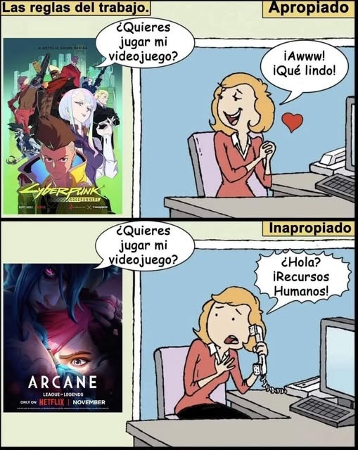 Arcane te invita a jugar al LOL - meme