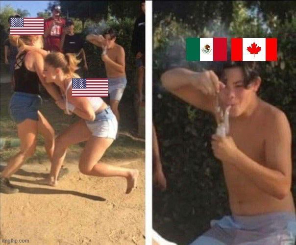 Current situation in North America - meme