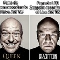 Contexto: el live aid de 1985 es recordado para los fans de Queen como el mejor concierto de la banda pero para los fans de LED Zeppelin fue el peor concierto de LED Zeppelin