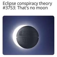 Eclipse conspiracy theory meme