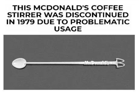 Mcdonalds coffee stirrer - meme