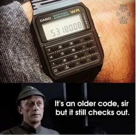 It's an older code - meme
