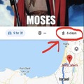 Moses was so high haha