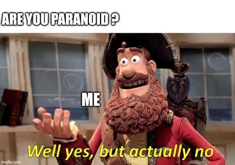 Paranoid - meme