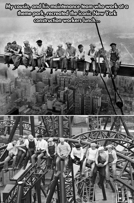 When ironworkers have fun - meme