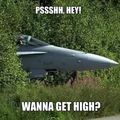 Silly F18, what you doin' in those trees? You know you don't belong there.