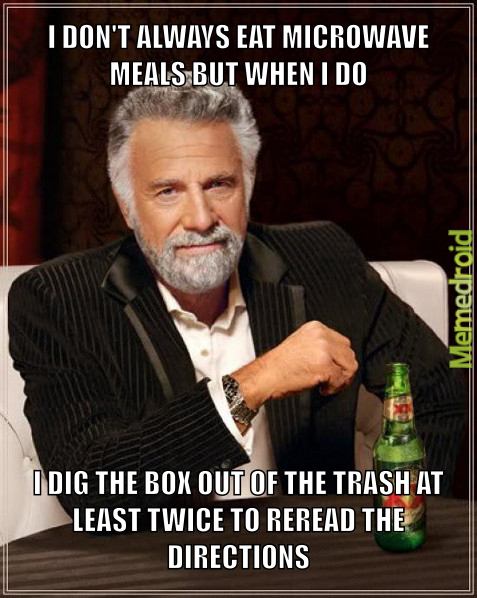 Microwave lunch at the office - meme