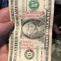 The dollar I got at the bar last night