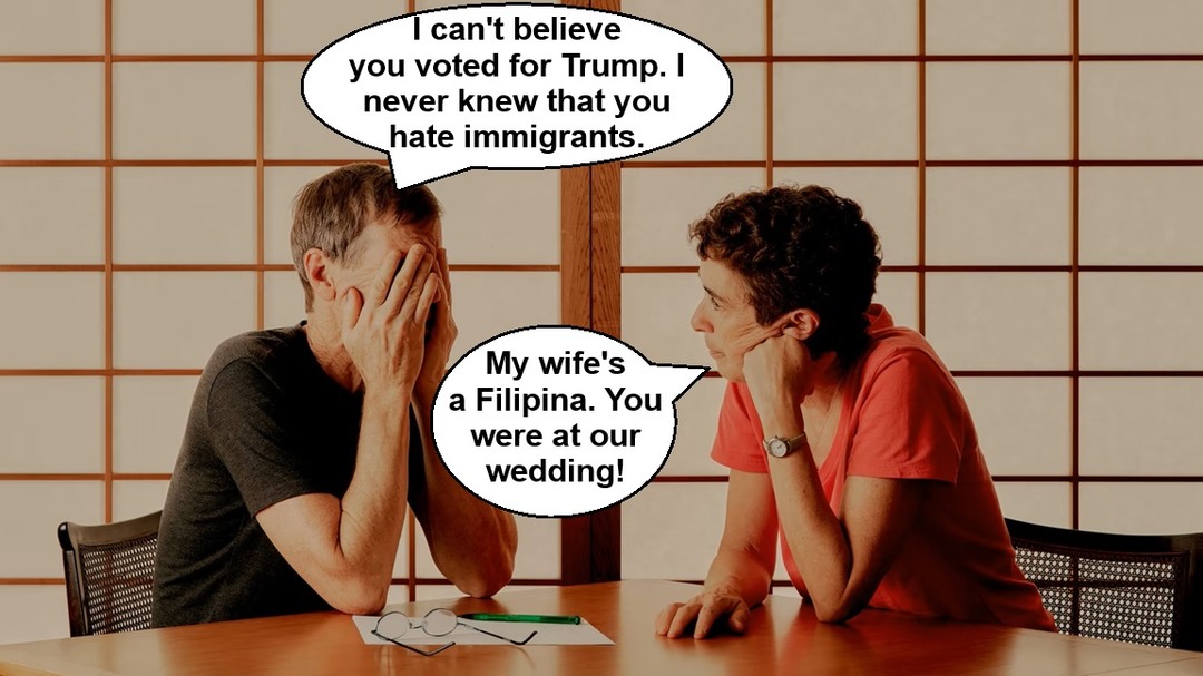 Apparently, non-Liberal means anti-immigration... by Liberals - meme