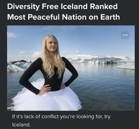 Iceland most peaceful just vibes - meme