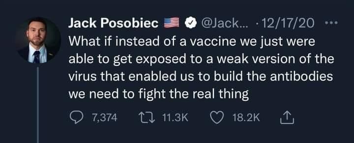 antivaxer comes full circle to invent vaccines - meme