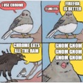 I use chrome