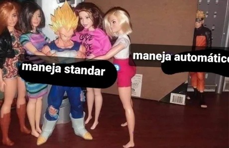 manejar automático vs manejar estándar, nivel dios - meme