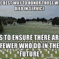 Thing of this during Memorial Day