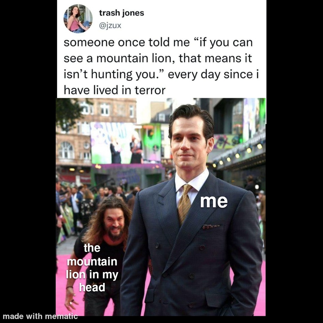 Schrodinger's mountain lion? - meme