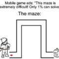 Maze in ads