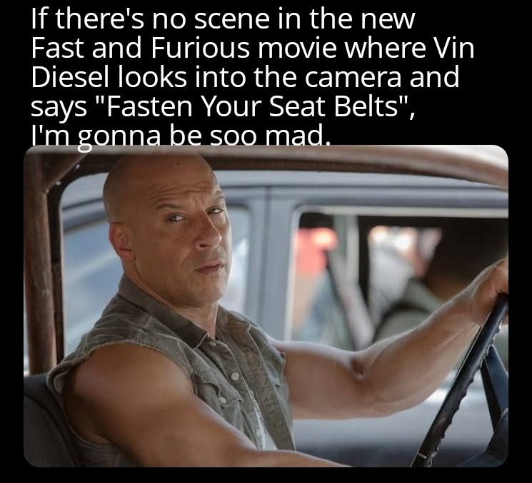New Fast and Furious movie scene - meme