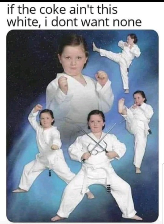 Karate white - meme