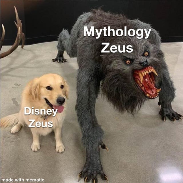 Mythology zeus is something elese - meme