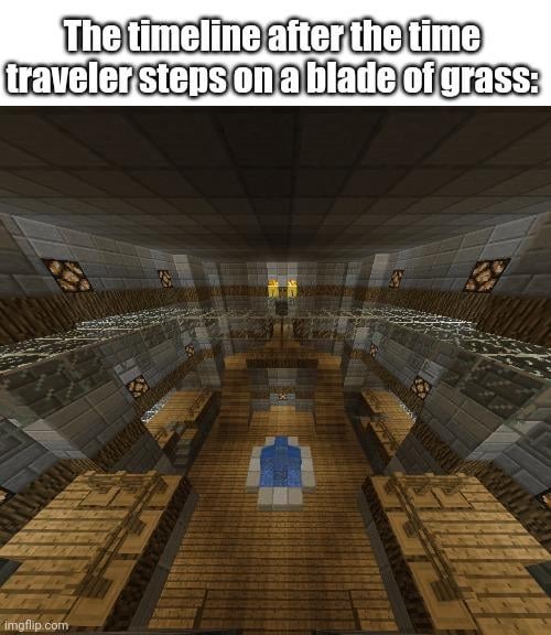 Minecraft time traveler - meme