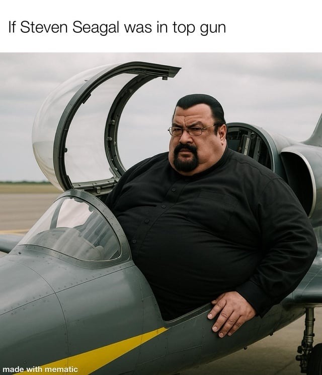 If Steven Seagal starred in Gun Simulator 2025 - meme