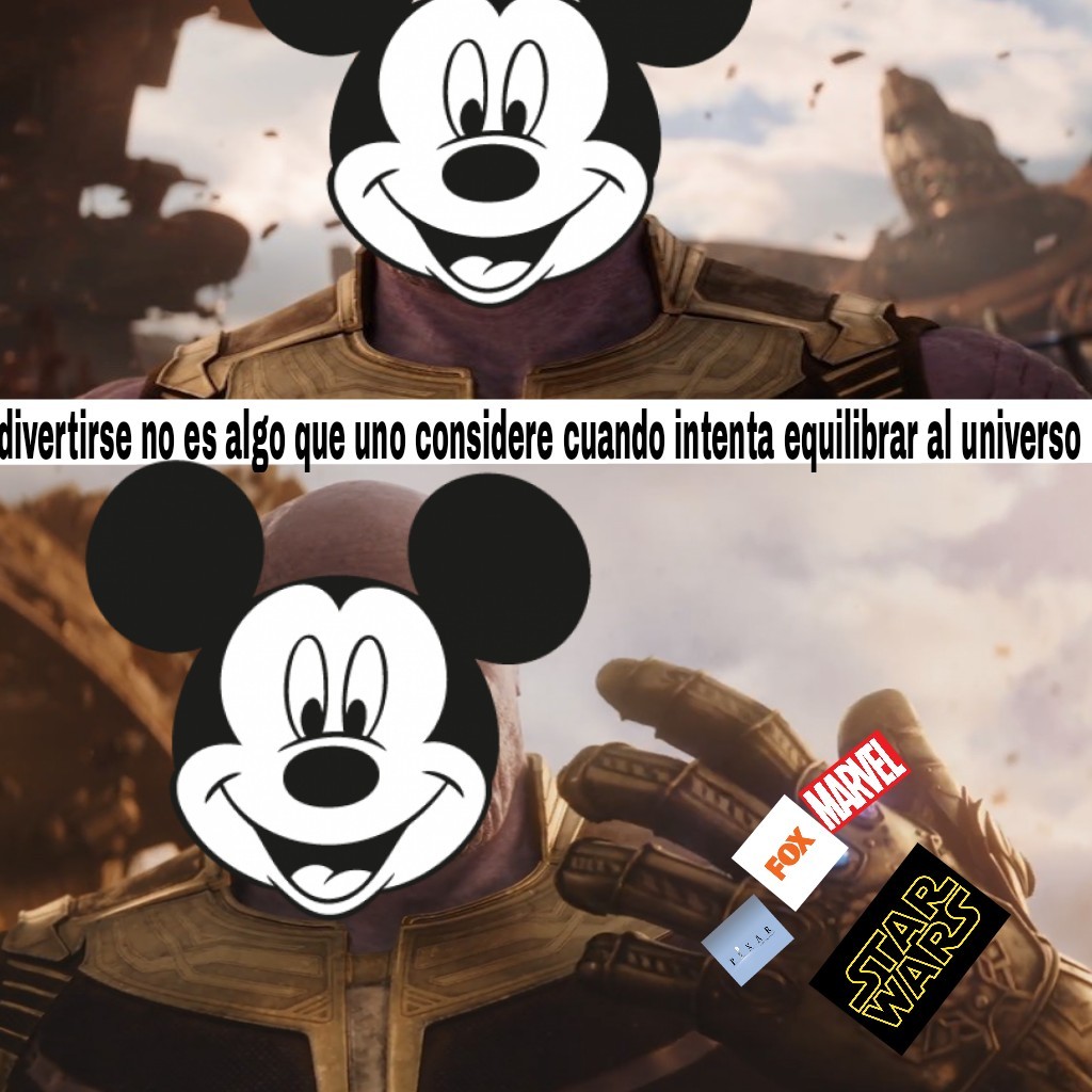 Hola amigos soy Mickey mouse voy a dominar el mundo hahahahahaha - meme