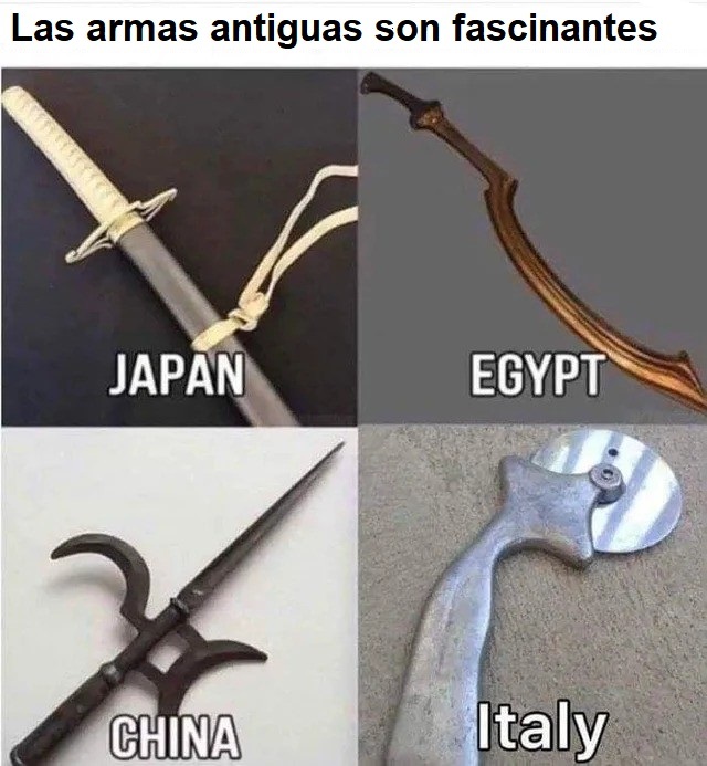 Armas antiguas - meme