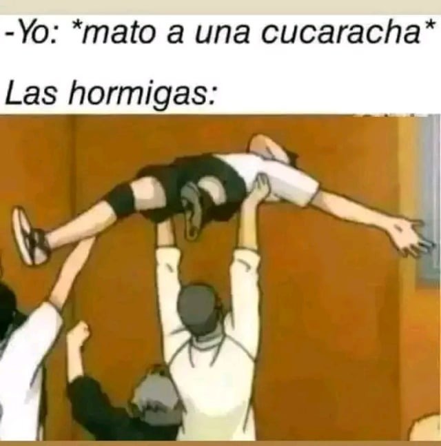 Las hormigas siempre de nuestra parte - meme