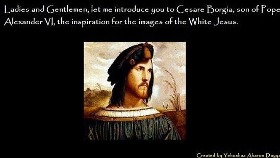 Este verga es Cesar Borgia. La imagen que usan para decir que Jesucristo. Cesar Borgia is the image they use to pass as Jesus Christ - meme