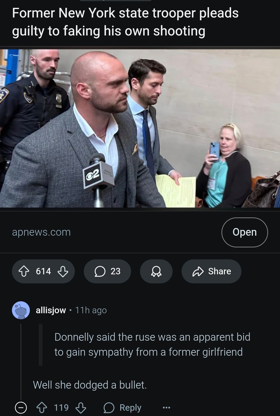 ex-trooper faked shooting to win ex back - meme